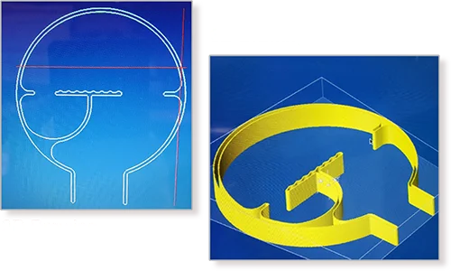 First step is to decide what you want to print. The next step is to conceptualize a 2D design using a CAD program, and then converting the design to a 3D model using any 3D software that can export an STL file.